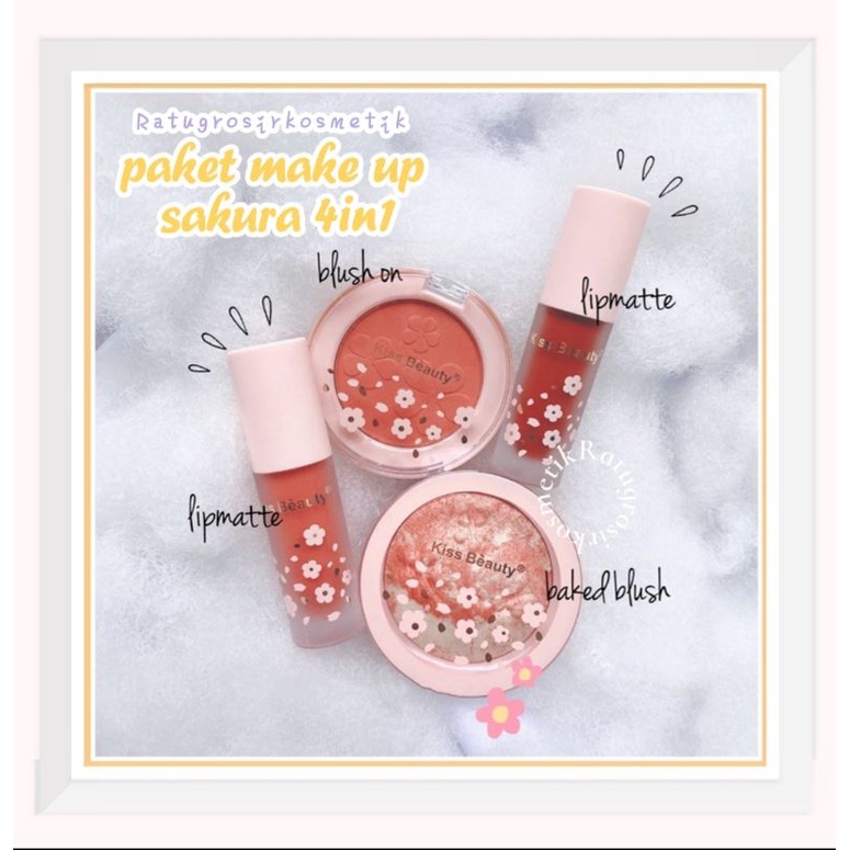 [PER PACK] PAKET MAKE UP KISS BEAUTY SAKURA