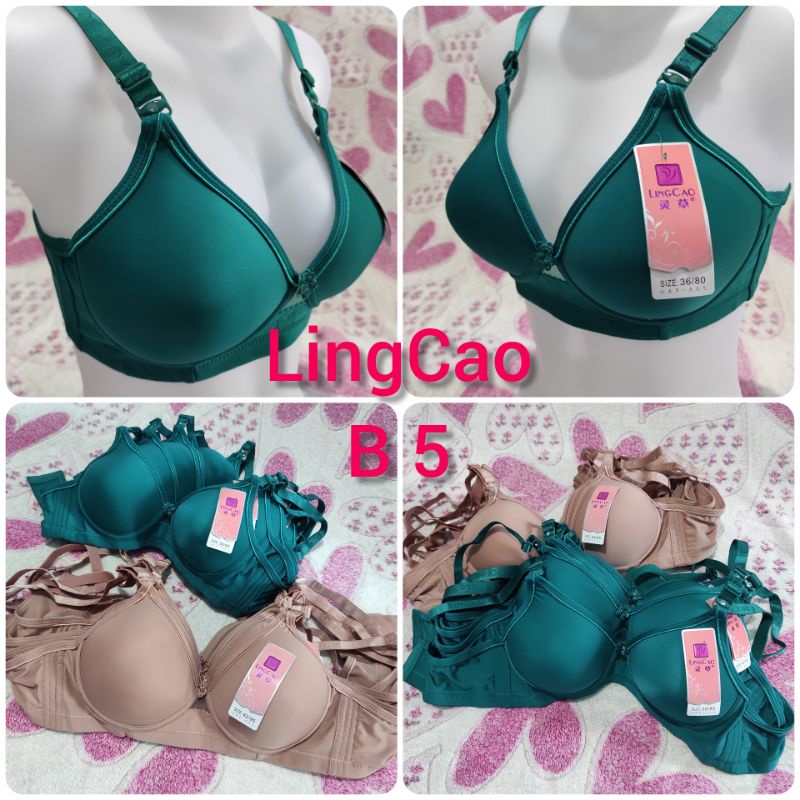 BRA LINGCAO A5 | B5 Asli / BH Push Up Tanpa Kawat Lingcao A5 | B5-4