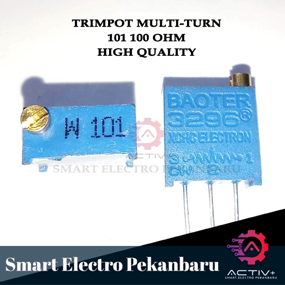 ORIGINAL TRIMPOT 101 100 OHM MULTI-TURN POTENSIO METER MULTITURN Trimmer Variable Resistor VR 101 TR