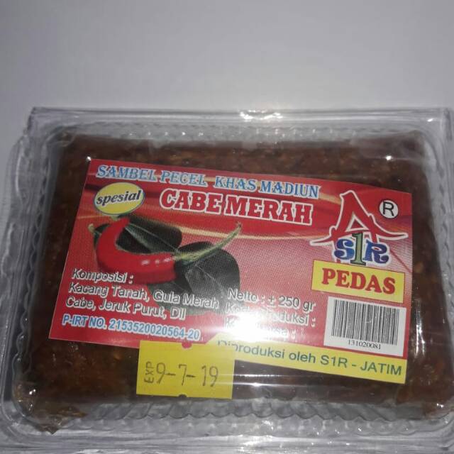 

Sambel pecel special cabe merah