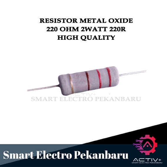 ORIGINAL RESISTOR 220 OHM 2W Metal Oxide 5%   220 OHM 2 WATT 220 OHM 2 W RESISTOR 2WATT  220R 220 R 