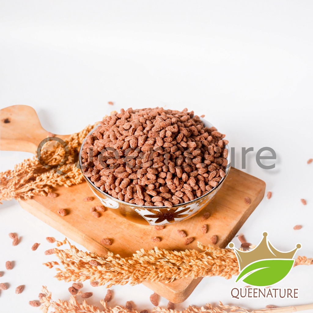 Rice Crispy Chocolate (Oval/Star/Round)  Krispi Beras Coklat (Lonjong/Bintang/Bulat) Premium