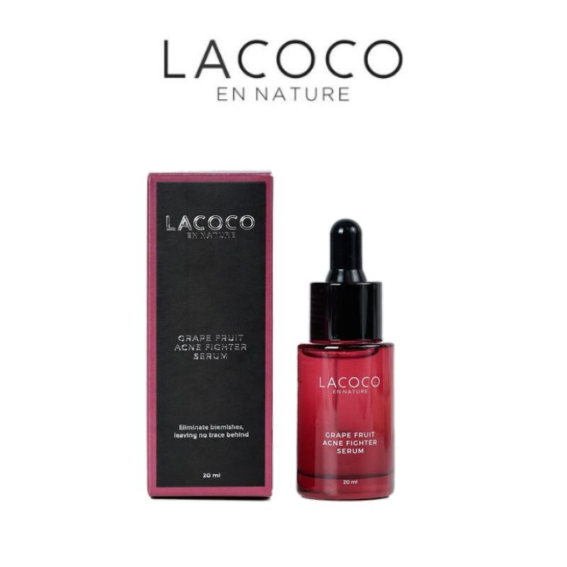 LACOCO Grape Fruit Acne Fighter Serum - Lacoco Serum Penghilang Jerawat