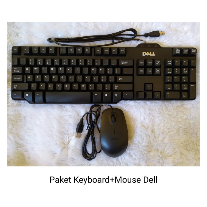 Paket Hemat Keyboard + Mouse Dell limitd