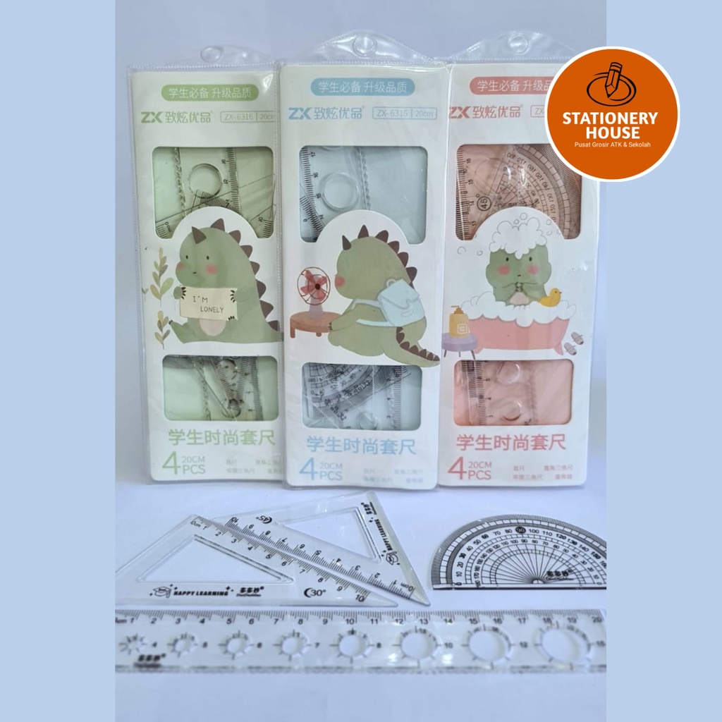 

PENGGARIS SET ISI 4 / GARISAN SET MOTIF DINO / PENGGARIS KARAKTER