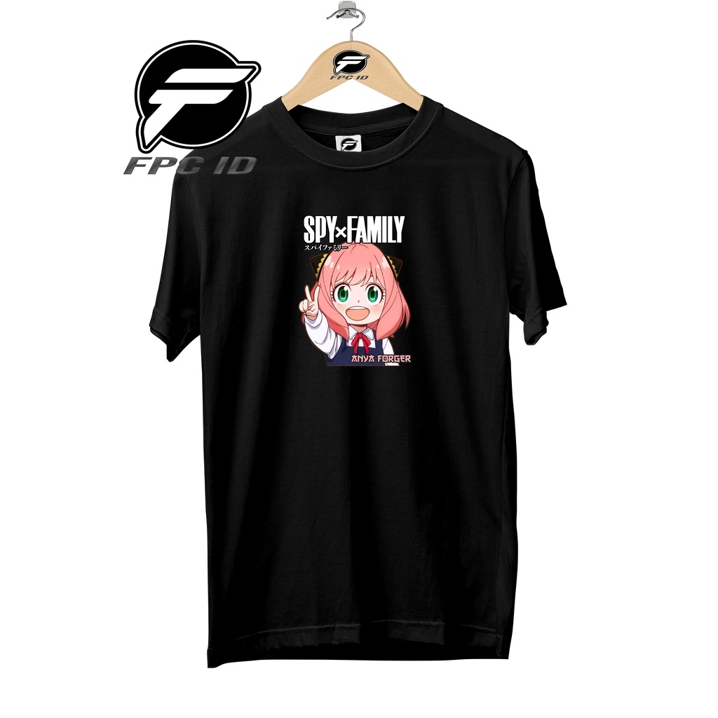 Kaos Anime Spy X Family Anya Forger Cotton Combed 30s Pakaian Distro Jumbo Pilihan Favorit Fpc Id