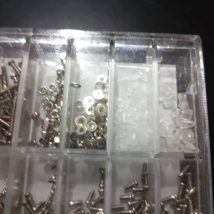 1000pcs stainless screw glasses baut kacamata jam set sekrup