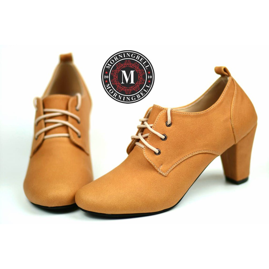 SEPATU WANITA HEELS BOOT CAMEL MORNINGBELL