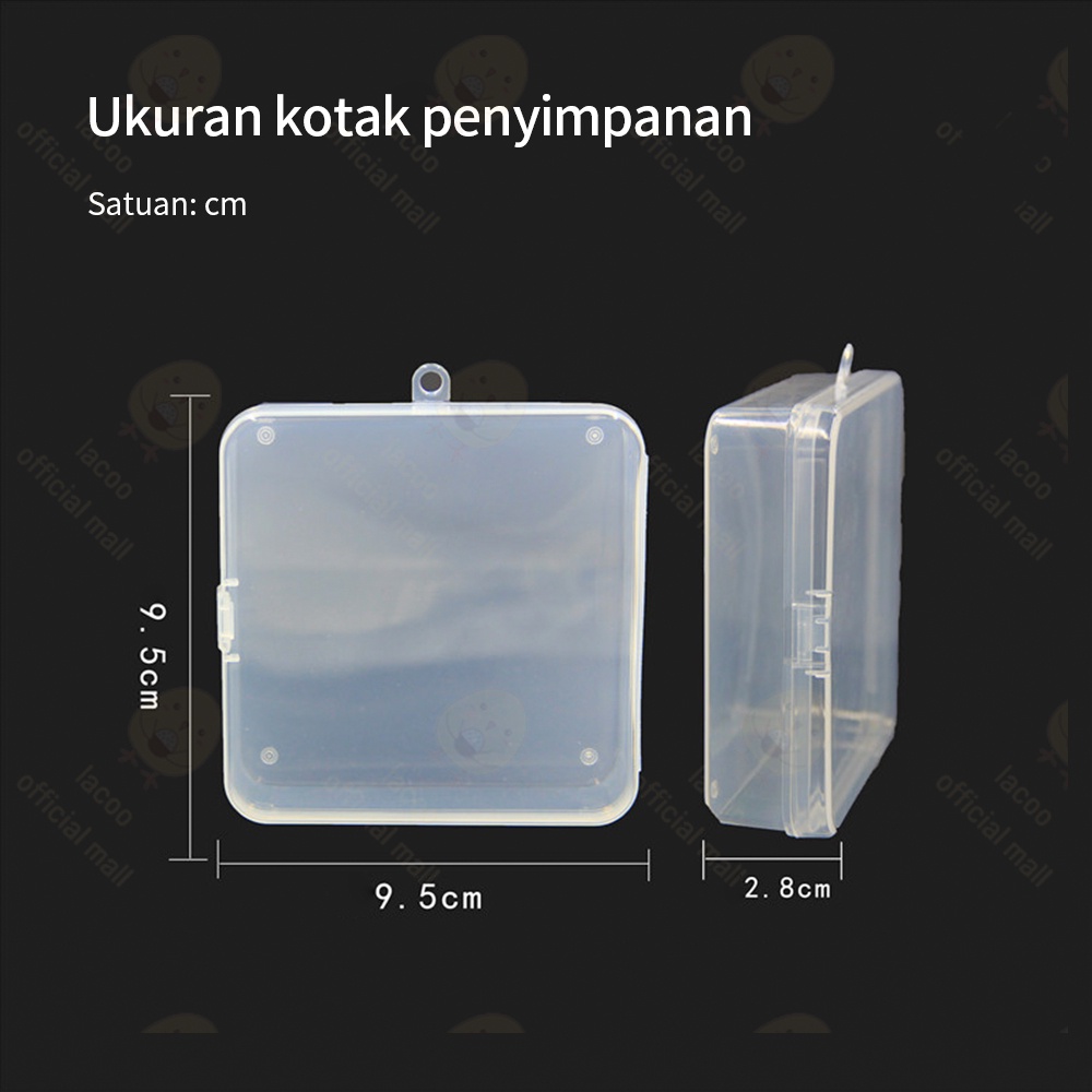 Kotak penyimpanan teether anti tumpah Plastik kotak transparan persegi