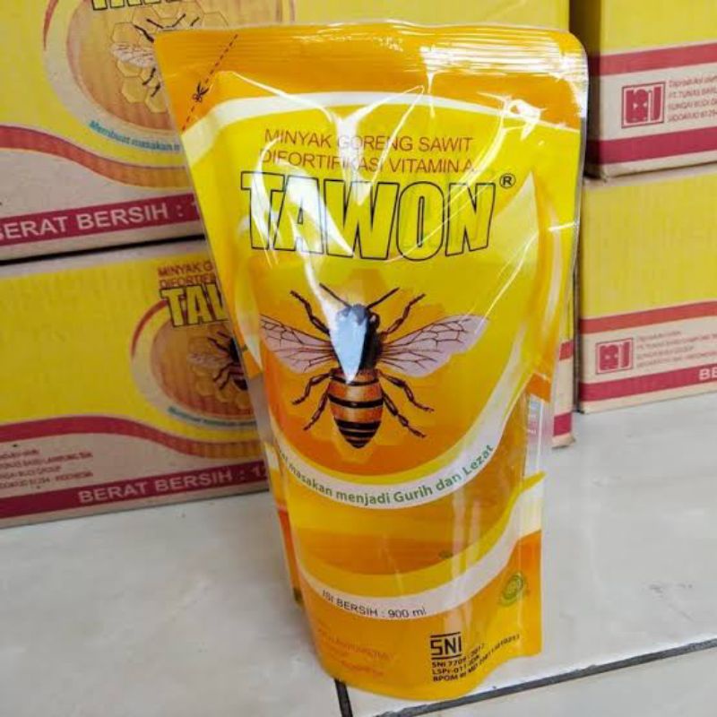 

MINYAK GORENG 900 ML / 1 LITER MURAH MERK CAP TAWON