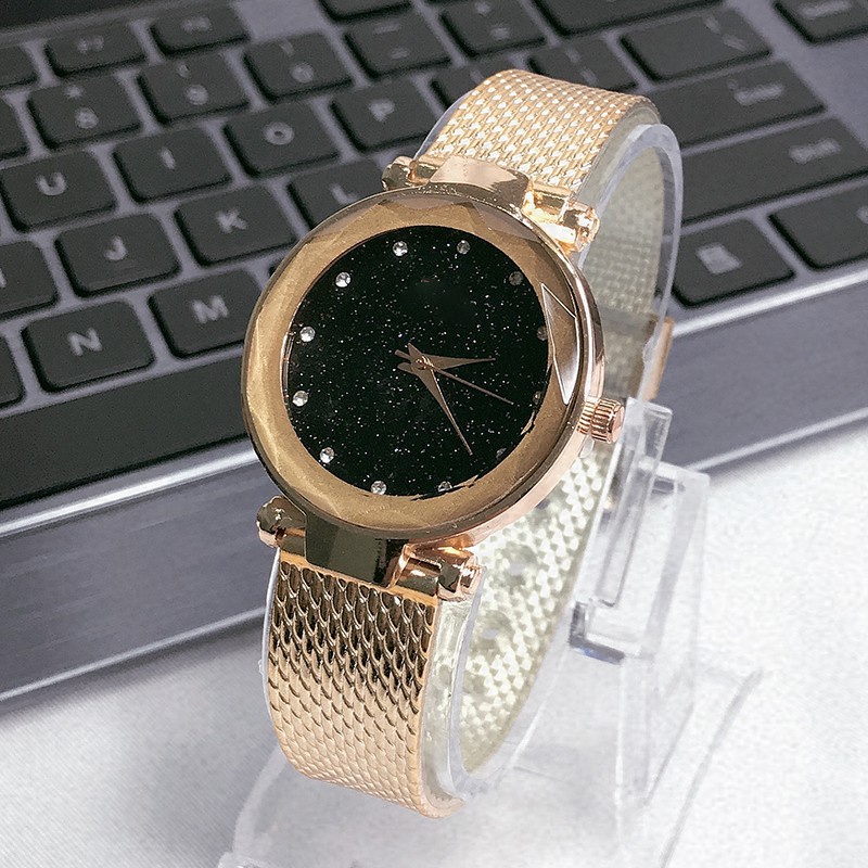 JAM TANGAN QUARTZ ANALOG DESAIN BINTANG GAYA KOREA UNTUK WANITA W31