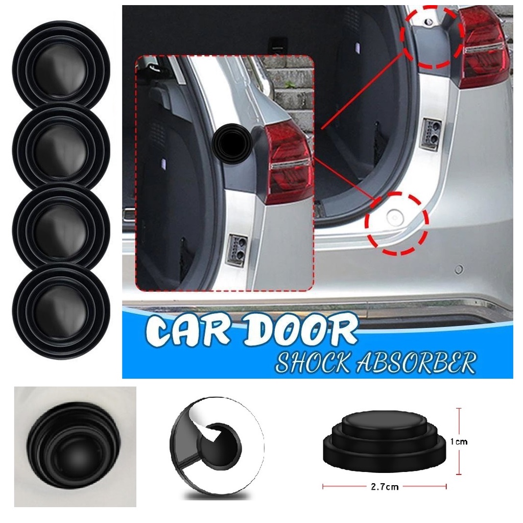 Pelindung Pintu Mobil Kedap Suara Silikon karet Stiker Gasket Peredam Kejut Bagasi CAR DOOR SHOCK - 