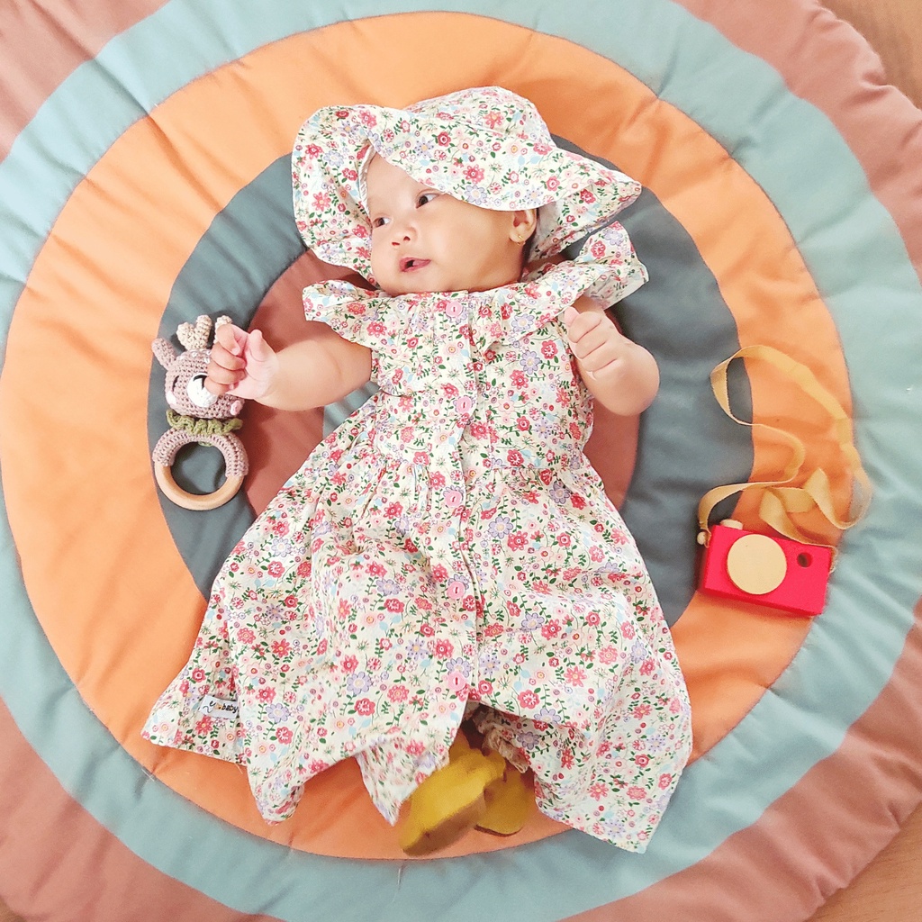 BAJU BAYI PEREMPUAN CANTIK LUCU DAN IMUT Katun Jepang by Yua Kids