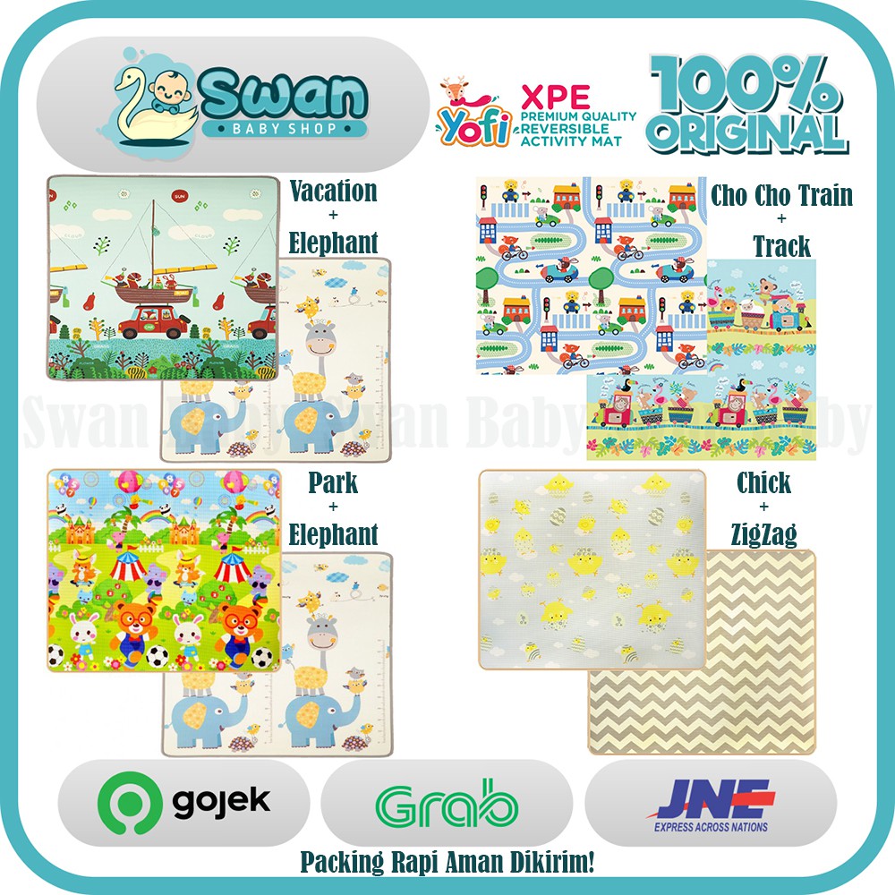 Yofi Playmat Ukuran Super Besar 200x180cm ( XL ) dan size 200x150cm (L) tebal 1.5cm