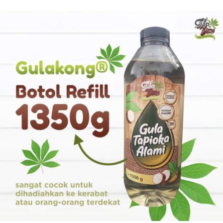 Gulakong Gula Singkong Cair Refill 1350gr