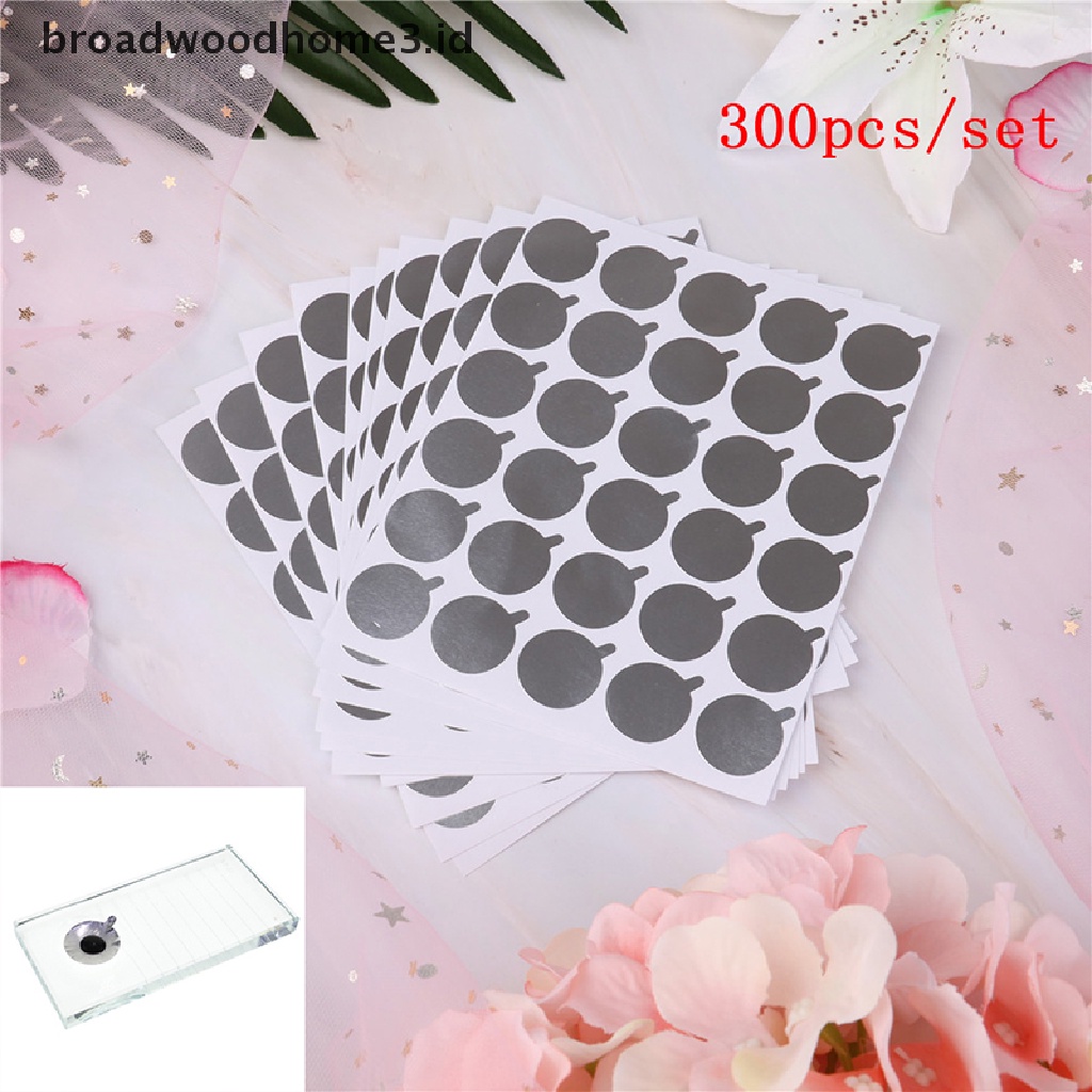 300pcs Cover Pelindung Lem Extension Bulu Mata Bahan Batu Giok Kristal