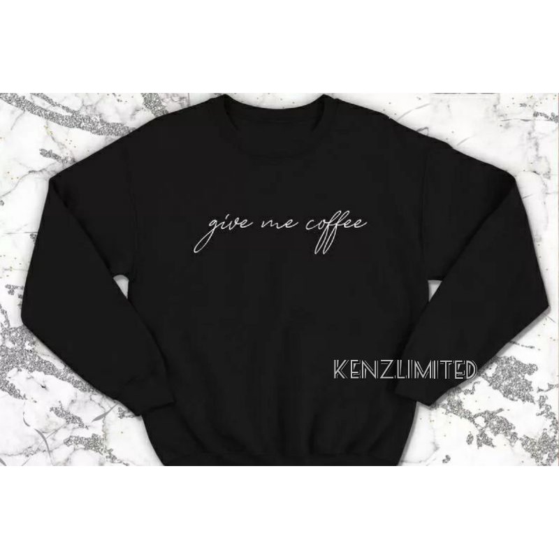 JAKET SWEATER BASIC PRIA WANITA (GIVE ME COFFEE)