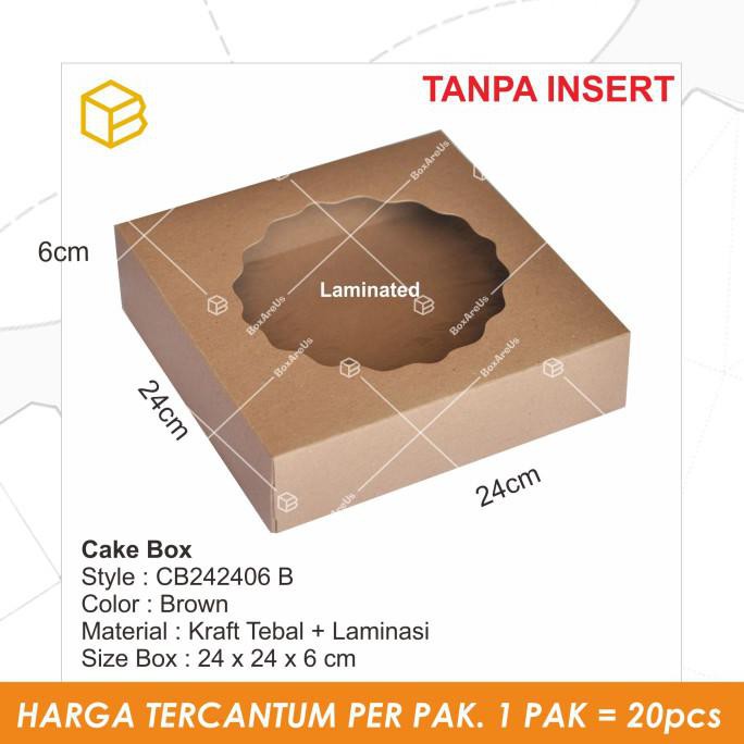 

Best Produk] Mini Cupcake Box Packaging Kemasan Kotak Kue | Tc - Cb242406 Brown - Tanpa Insert