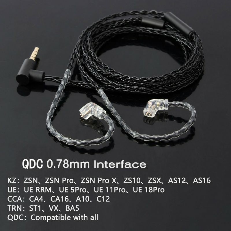 JCALLY JC08S WITH MIC UPGRADE CABLE 8 CORE L PLUG KABEL