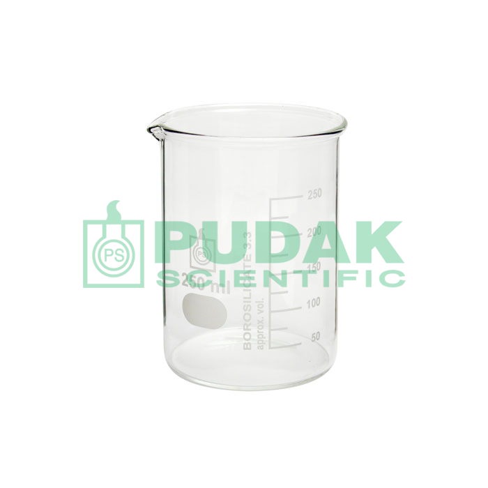Gelas Kimia 250 ml, merk PUDAK
