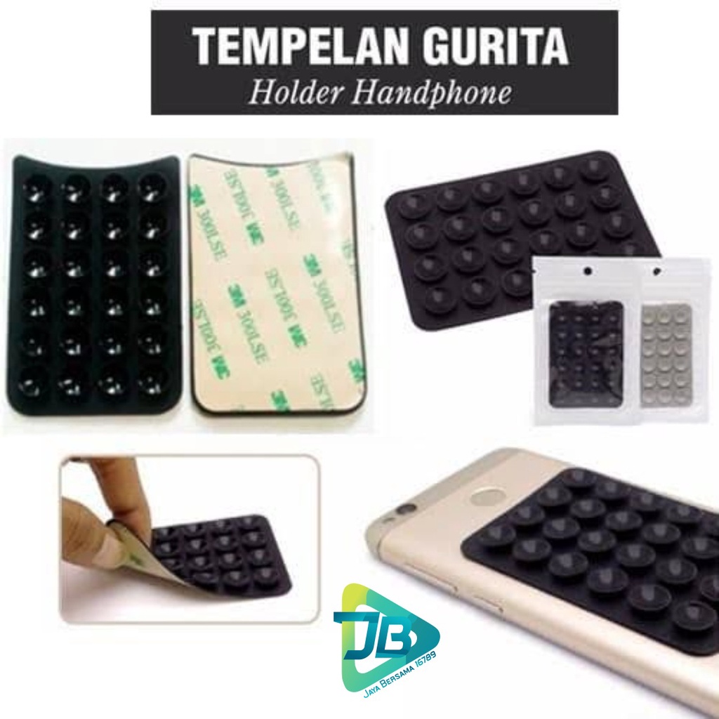 GURITA 3M TEMPELAN HP BLACK Gojek grab ojek online ojol JB5182