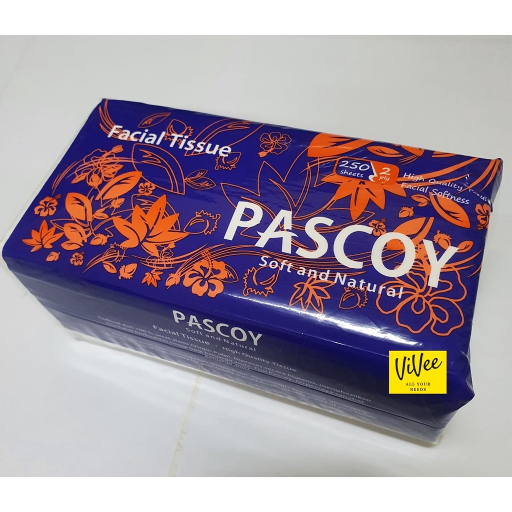 TISU PasCoy 250 sheets Facial tissue !!