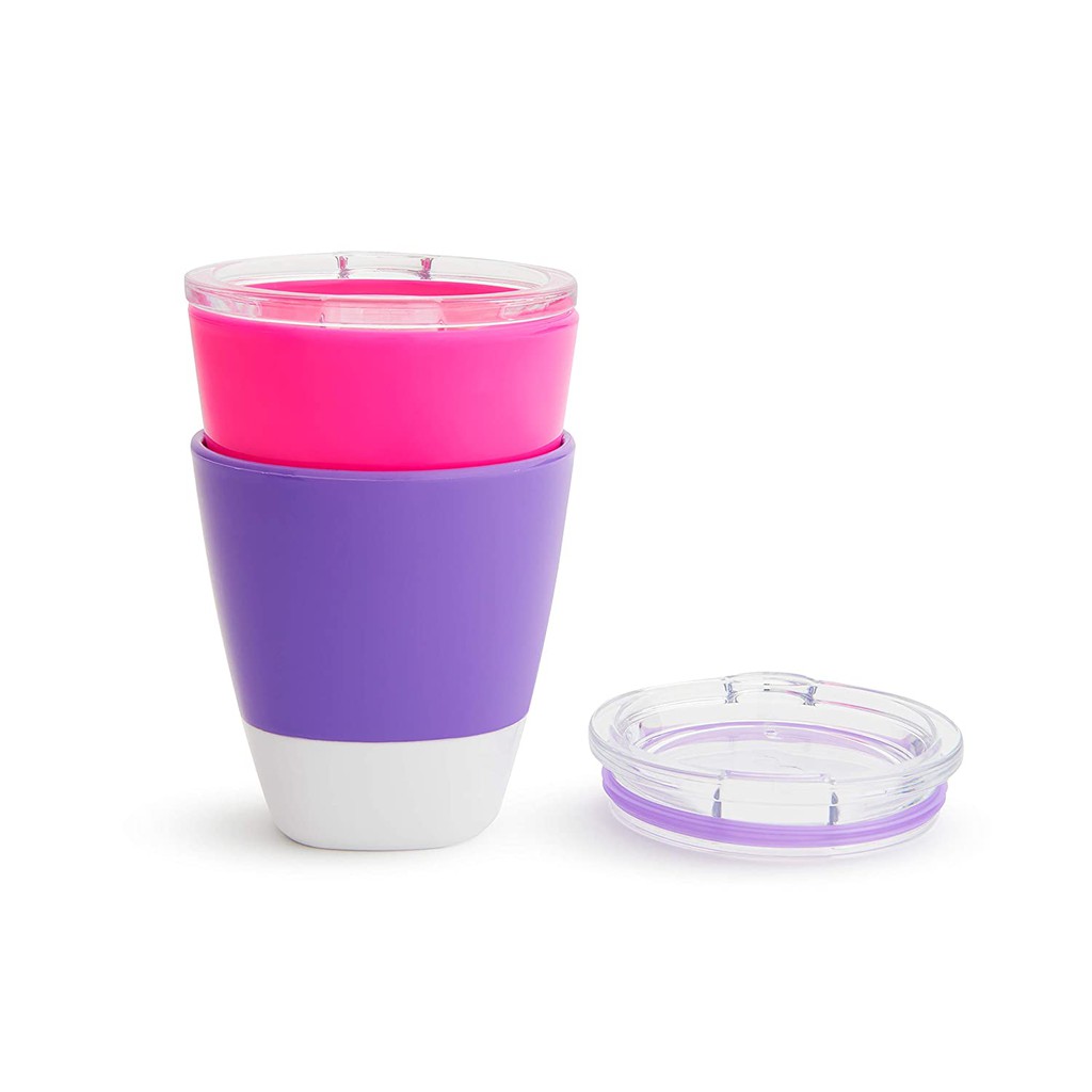 Munchkin Splash Toddler Cups Gelas Minum Anak Purple Pink Ungu Merah Muda 2 Pack