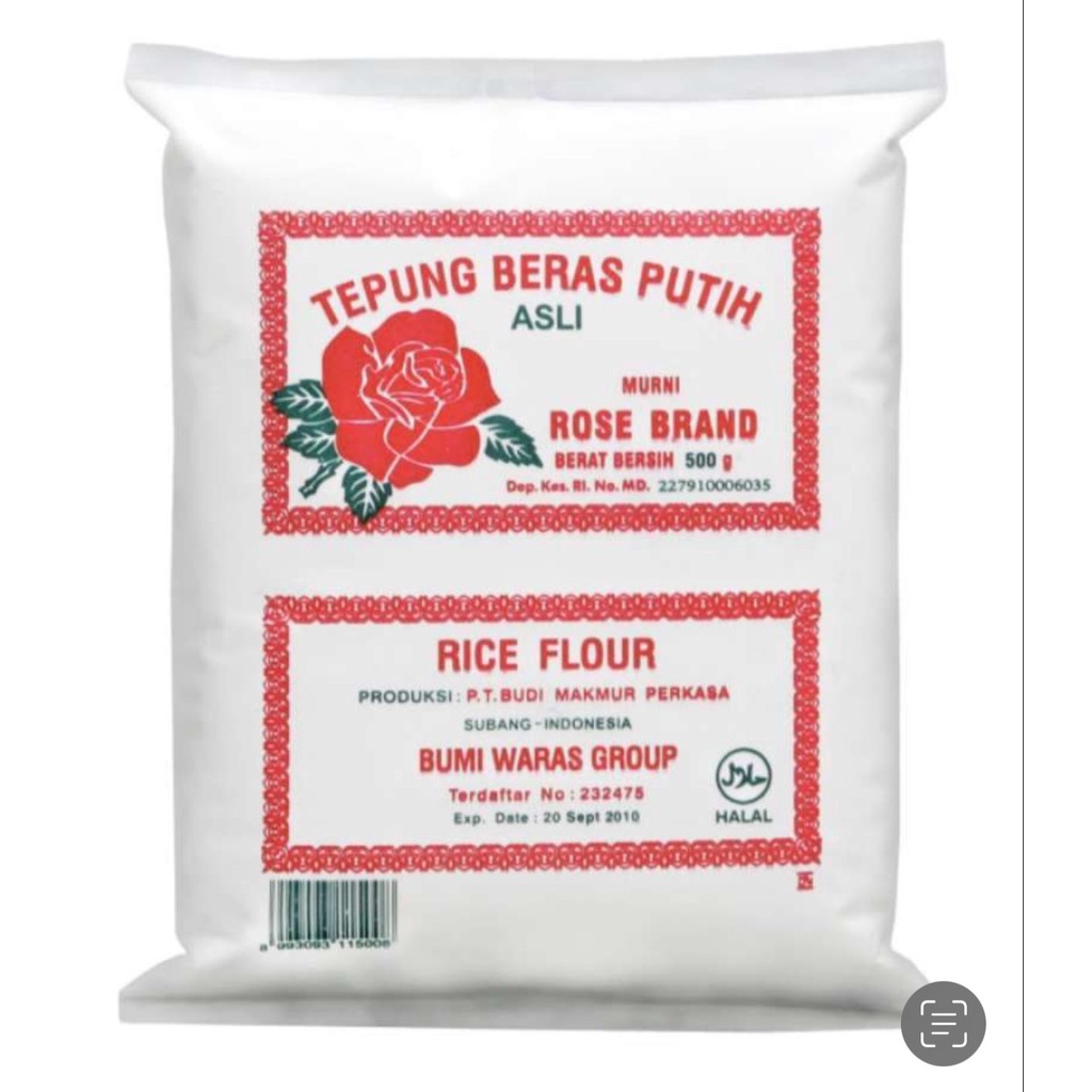 

Tepung beras putih rosebrand 500G