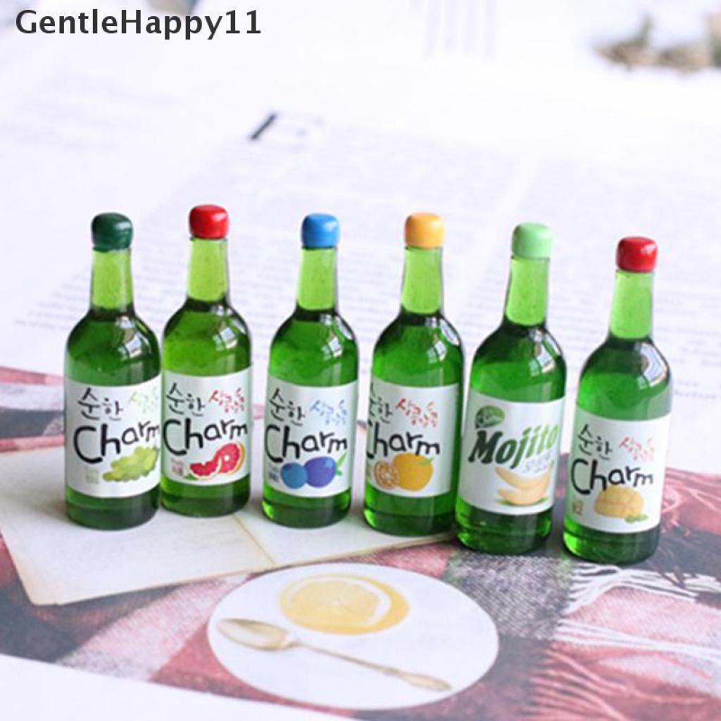 Gentlehappy 5Pcs Miniatur Botol Jus Buah Aksesoris Dapur Rumah Boneka 1: 12