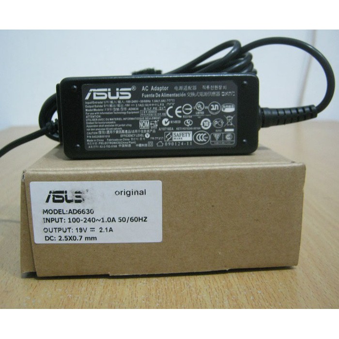 Adaptor Charger laptop netbbok ASUS EeePc 1025 1225 1015 1215 x101h 19v 2.1a 2.5x0.7mm ASUS EEE PC 1005 SERIES 1005HA-VU1X-WT 1005HA-VU1X-PI 1005HA-VU1X-BU  1005HA-VU1X-BK 1005HA-VU1X 1005HA-V 1005HA-PU1X-BU 1005HA-PU1X-BK 1005HA-PU1X 1005HA-P 1005HA-EU