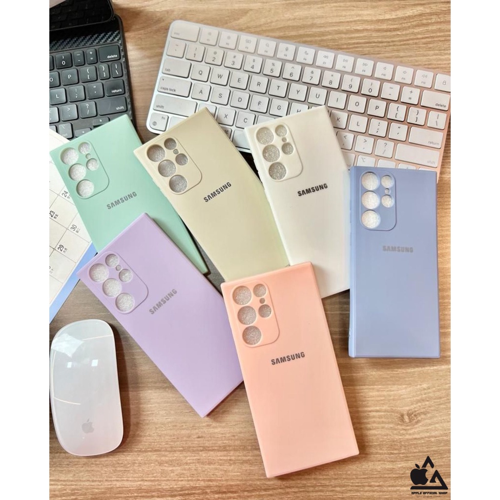 SOFTCASE WARNA LOGO SAMSUNG S20 FE S21 FE 5G S22+ S22 ULTRA A32 4G A52 4G A52 5G A52S A03 A03CORE A33 A53 A73 A13 4G A23 4G  SOFT CASE POLOS With Logo Silicone Silikon Hardcase Cover Camera Protection