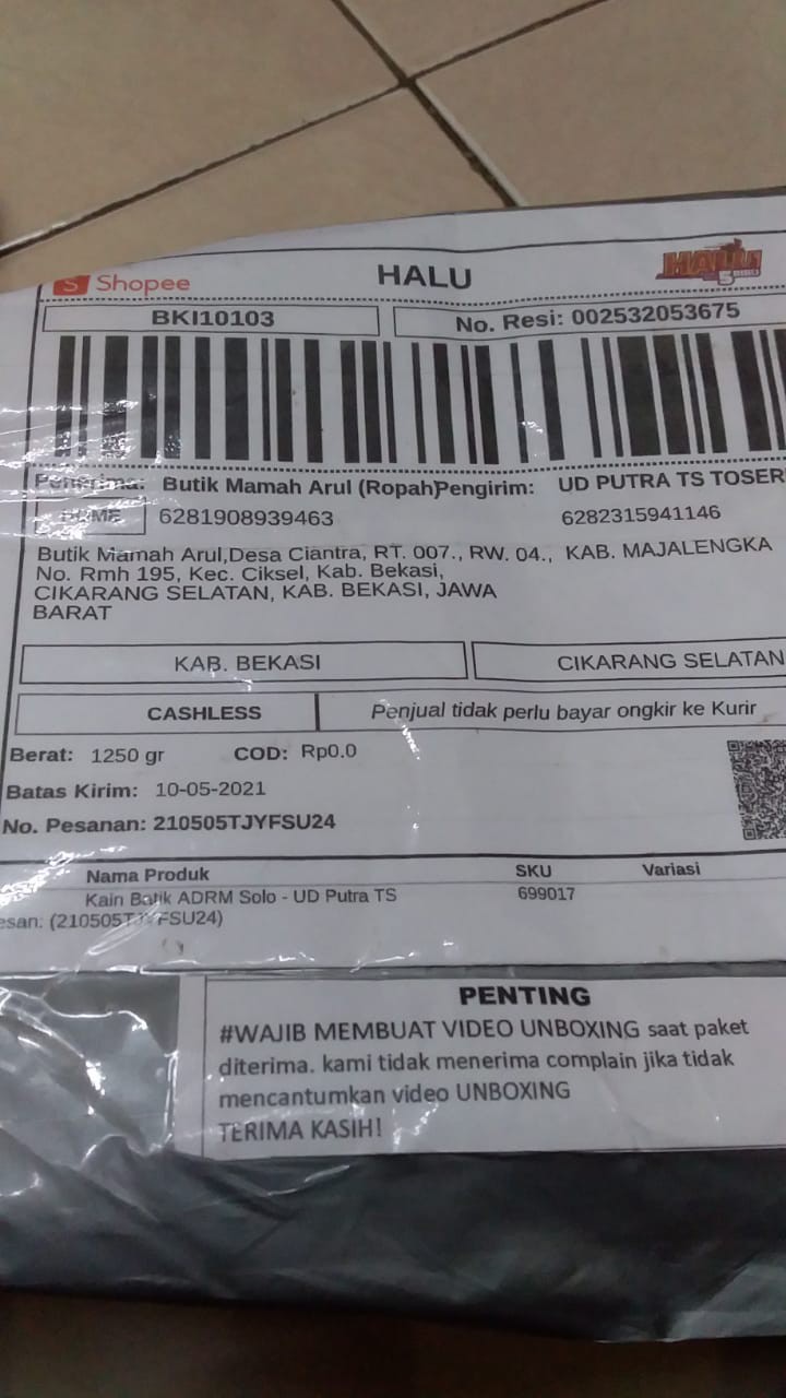 Kain Batik Adrm Solo - Ud Putra Ts