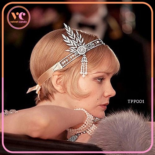 [TOKO TERPERCAYA] AKSESORIS PERNIKAHAN ALA YUNANI HEADPIECE SILVER WANITA TPP-AD001