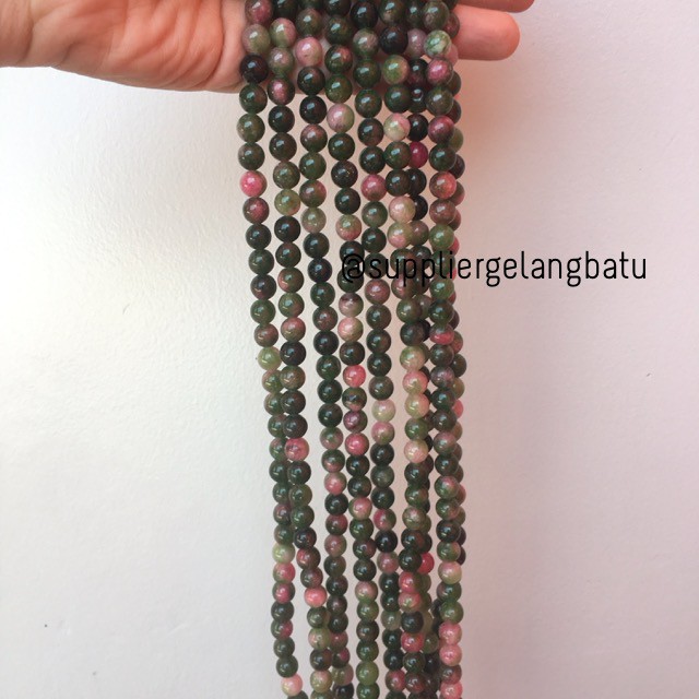 bongkah 8mm bloodstone agate hijau ruby tanzanite akik afganistan original stone therapy korean lux