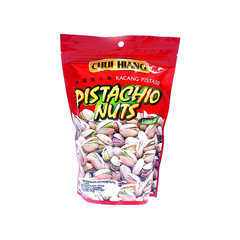 

Chui Hiang Pistachio Nuts Kacang Pistasio 250gr Light Salt