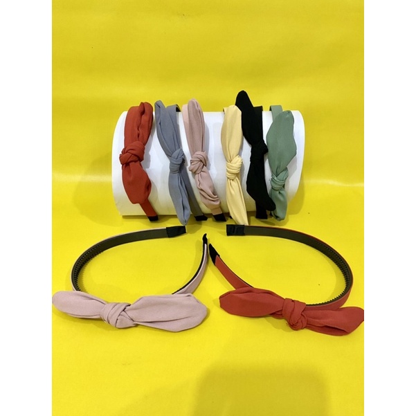 PAKET 2 PCS BANDO PITA / BANDO KOREA PITA WARNA WARNI / BANDO KOREA POLOS / BANDO PITA / BANDANA KOREA / BANDANA MOTIF GARIS PITA / BANDANA POLOS PITA / BANDANA MOTIF GARIS / BANDO MOTIF GARIS