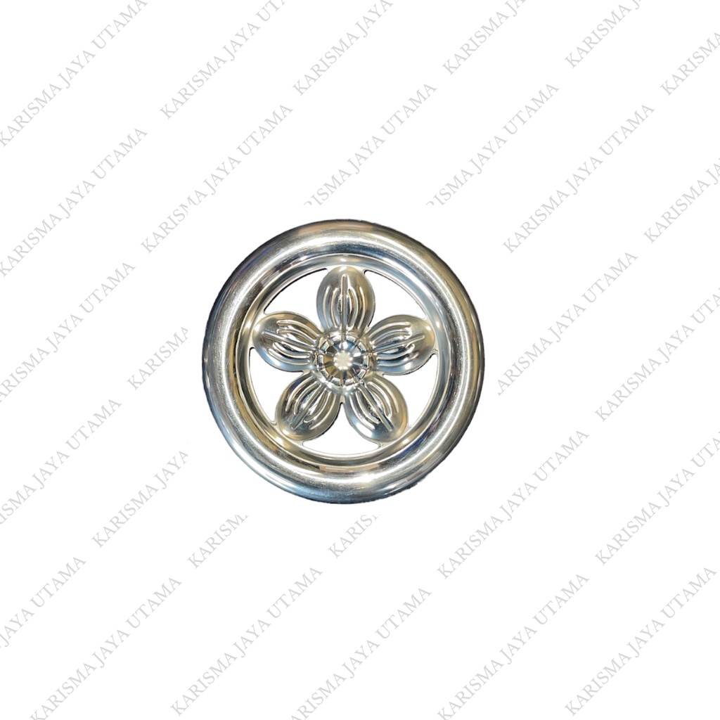 Ornamen Aksesoris Stainless Gelang Bunga Lima