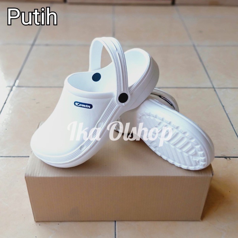 Sepatu Sandal Baim Merk Komin - Sepatu Medis-Putih