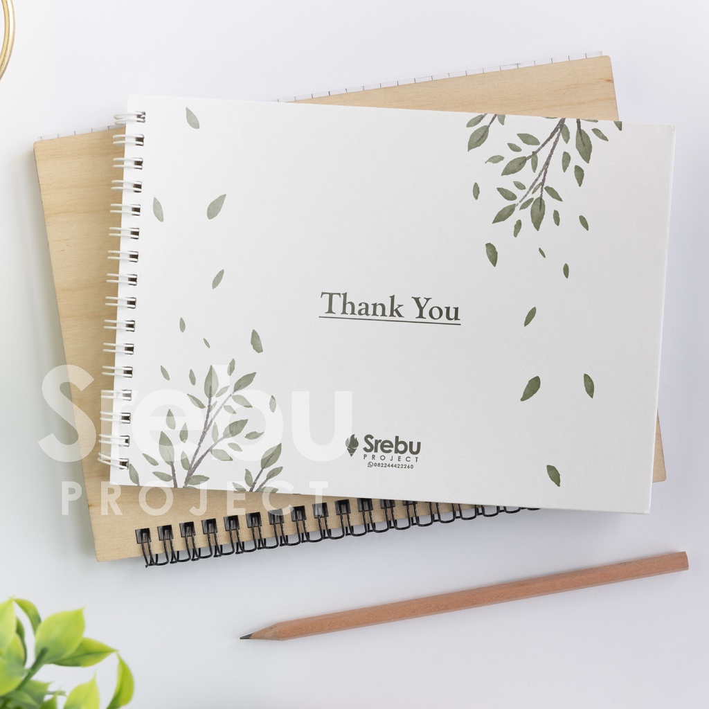 

RK (SR004) Buku Tamu Pernikahan Hardcover dan Softcover murah / Guest Book Isi 310 Tamu