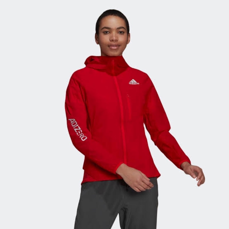 adidas jaket adizero jacket marathon merah red original asli murah ori diskon