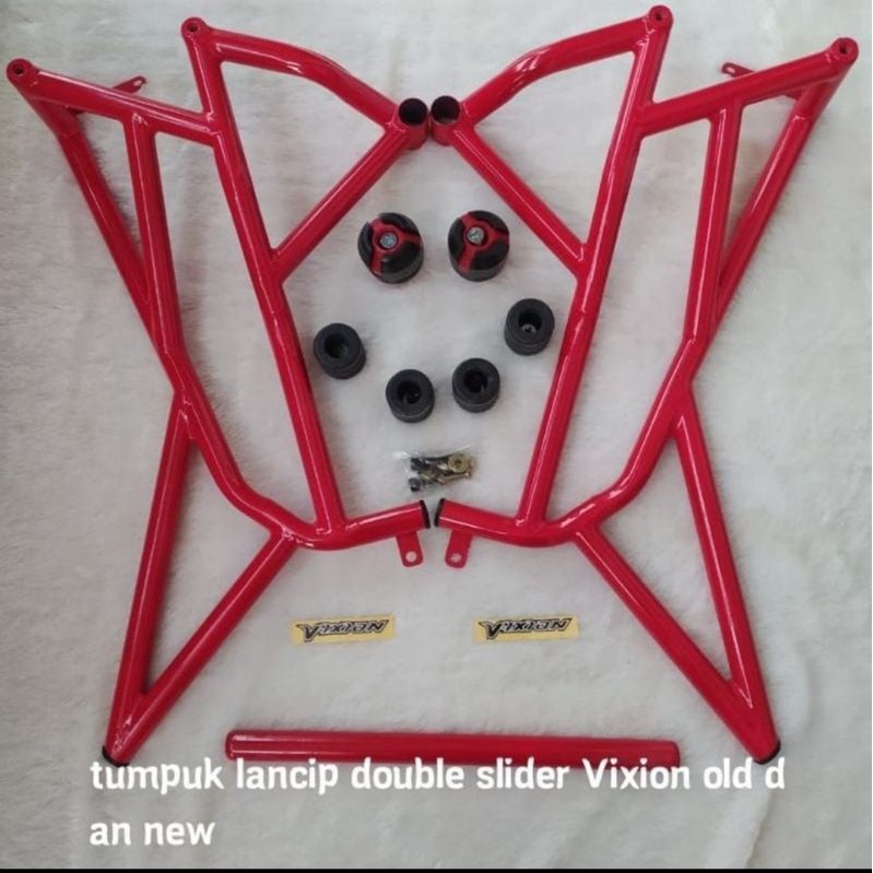 Tubular Vixion old new tumpuk lancip full adventure