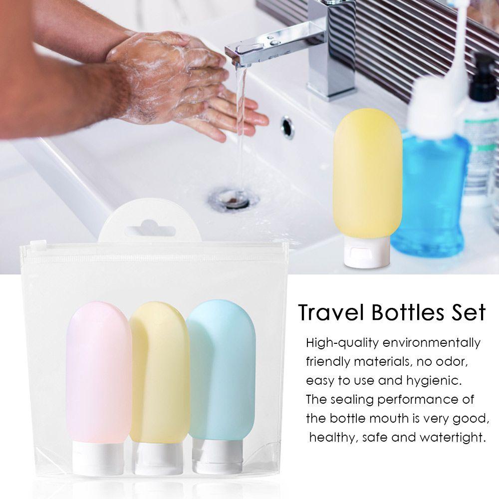 POPULAR Botol Travel Populer Set Cream Travel Kosmetik Jar Pencet Sub-Botol