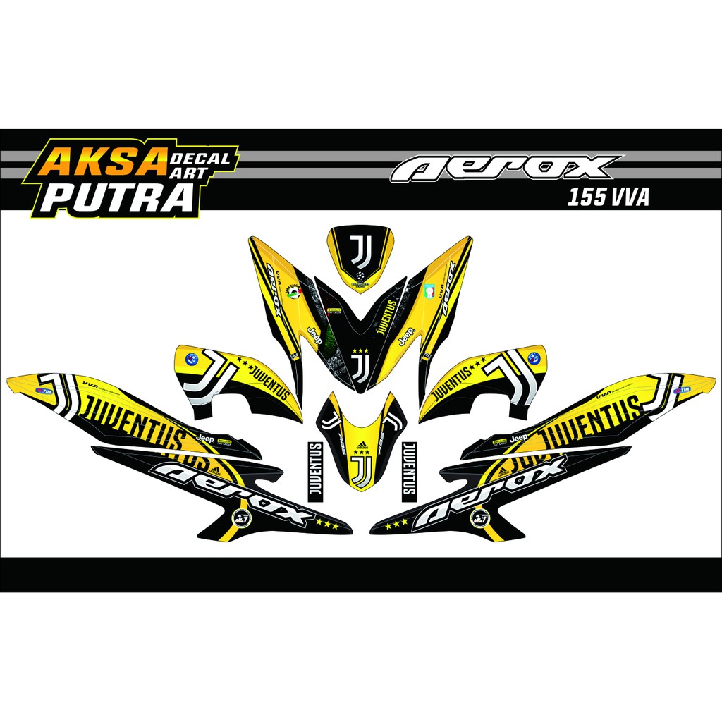 Sticker Aerox 155 Decal Stiker Aerox 155 Full Body