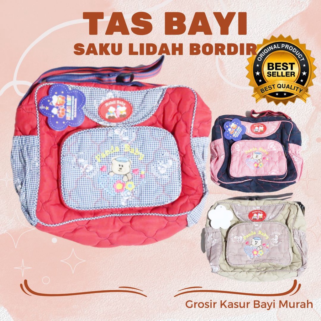 Tas Perlengkapan Bayi Ukuran Sedang Murah Tas Saku Lidah Bordel Model Terbaru Karakter Lucu Bisa COD