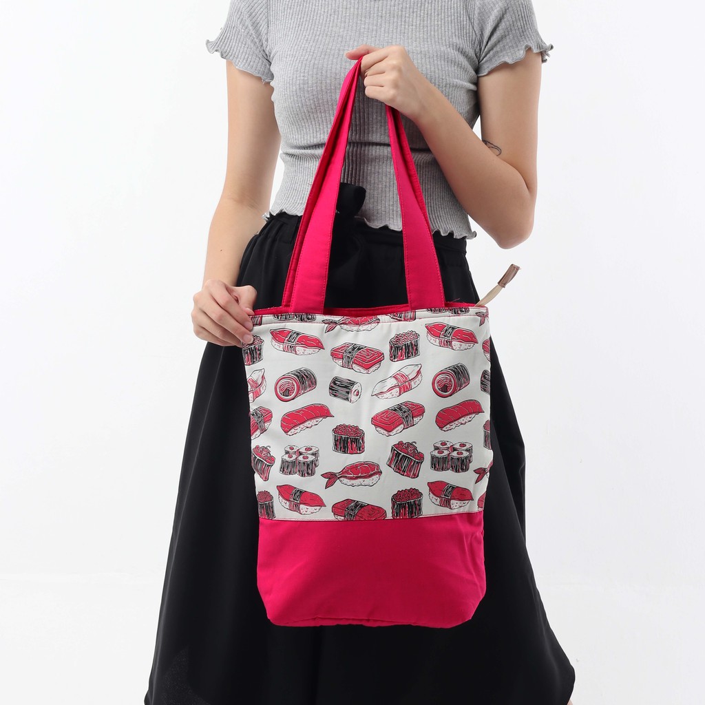 Tote Bag Kanvas Sushi