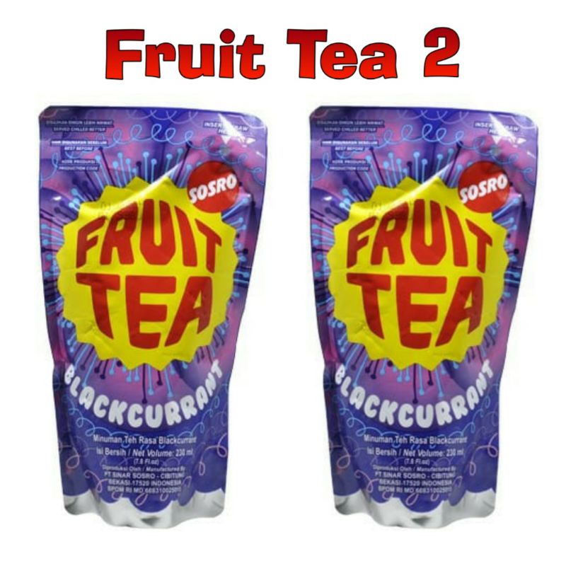 

Fruit Tea Pouch 230ml BLACKCURRANT ISI 2