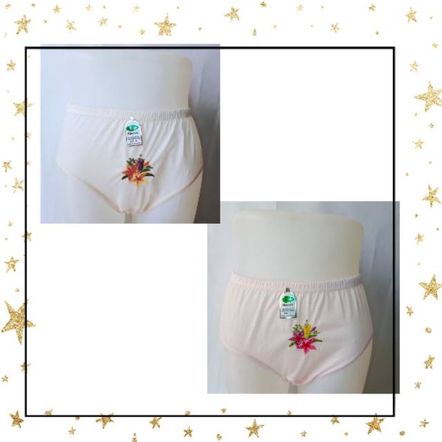 [6pcs] CD Miniola Bordir Bunga | CD Wanita | Celana Dalam Cewek