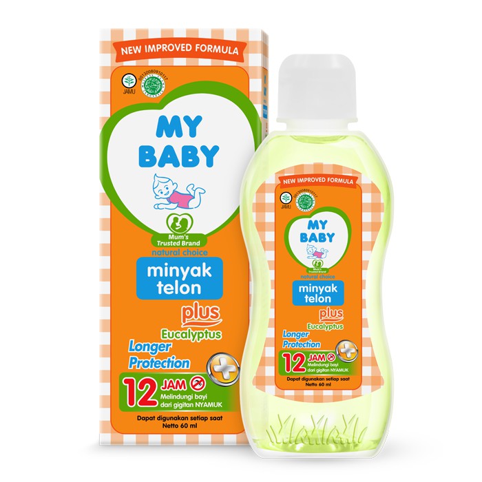 My Baby Minyak Telon Plus Eucalyptus Orange 60ML/90ML/150ML/popokcibarusah