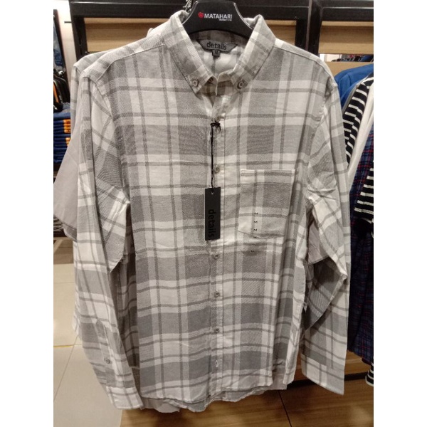 KEMEJA PRIA KOTAK KOTAK ORI DETAILS