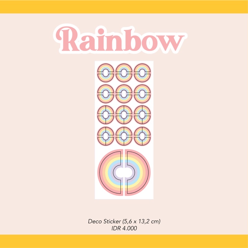 

[NAKASHAKI] - Rainbow deco sticker